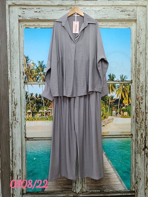 Summer Solid Color Casual Co-Ord Sets